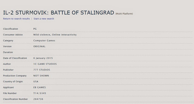 Игра Ил-2 Штурмовик: Битва за Сталинград может появиться на Xbox One и Playstation 4: с сайта NEWXBOXONE.RU