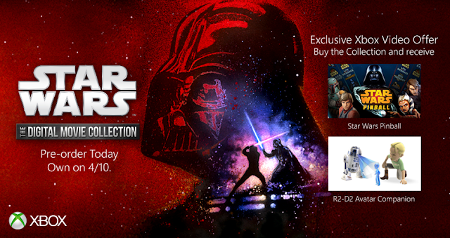 Владельцы Xbox One получат различные подарки при покупке Star Wars Digital Movie Collection в Xbox Video: с сайта NEWXBOXONE.RU