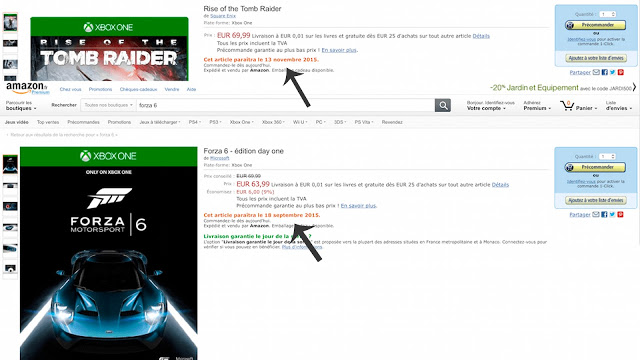 Магазин Amazon объявил даты релиза Forza Motorsport 6 и Rise of the Tomb Raider