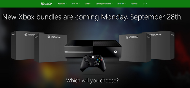 Компания Microsoft анонсирует 28 сентября 4 новых бандла Xbox One: с сайта NEWXBOXONE.RU