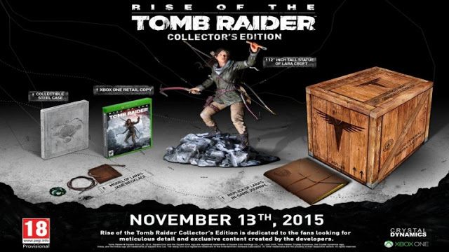 Распаковка впечатляющего коллекционного издания игры Rise of the Tomb Raider для Xbox One