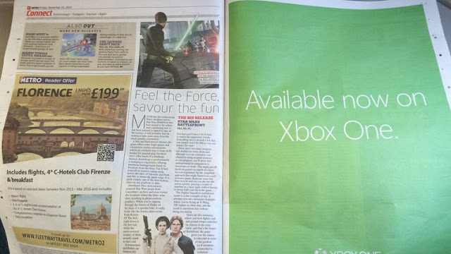 Пиарщики Microsoft изголяются с рекламой игры Star Wars Battlefront для Xbox One: с сайта NEWXBOXONE.RU