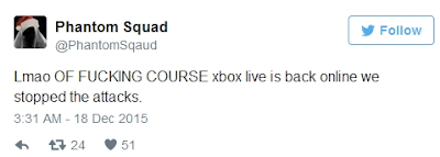 Хакерская группировка Phantom Squad «положила» сервера Xbox Live: с сайта NEWXBOXONE.RU