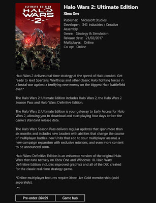 Halo Wars Definitive Edition: переиздание оригинала для покупателей Halo Wars 2 Ultimate Edition: с сайта NEWXBOXONE.RU