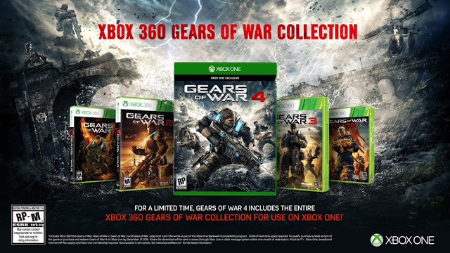 Полная коллекция Gears of War бесплатно за предзаказ Gears of War 4: с сайта NEWXBOXONE.RU