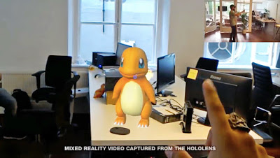 Разработчики показали концепт работы Pokemon GO на очках Microsoft HoloLens: с сайта NEWXBOXONE.RU
