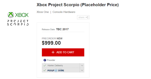 Магазины начинают принимать предзаказы Project Scorpio: с сайта NEWXBOXONE.RU