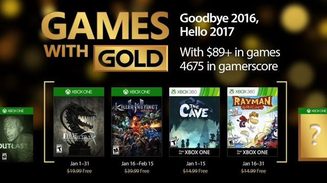 Объявлен список игр по программе Games With Gold в январе: с сайта NEWXBOXONE.RU
