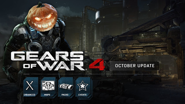 Октябрьское обновление Gears of War 4: Хэллоуин, новые карты и обновление для Xbox One X: с сайта NEWXBOXONE.RU