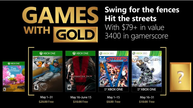 Список бесплатных игр по программе Games With Gold в мае