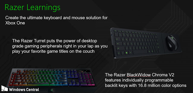 Microsoft и Razer работают над поддержкой клавиатуры и мыши для Xbox One: подробности: с сайта NEWXBOXONE.RU