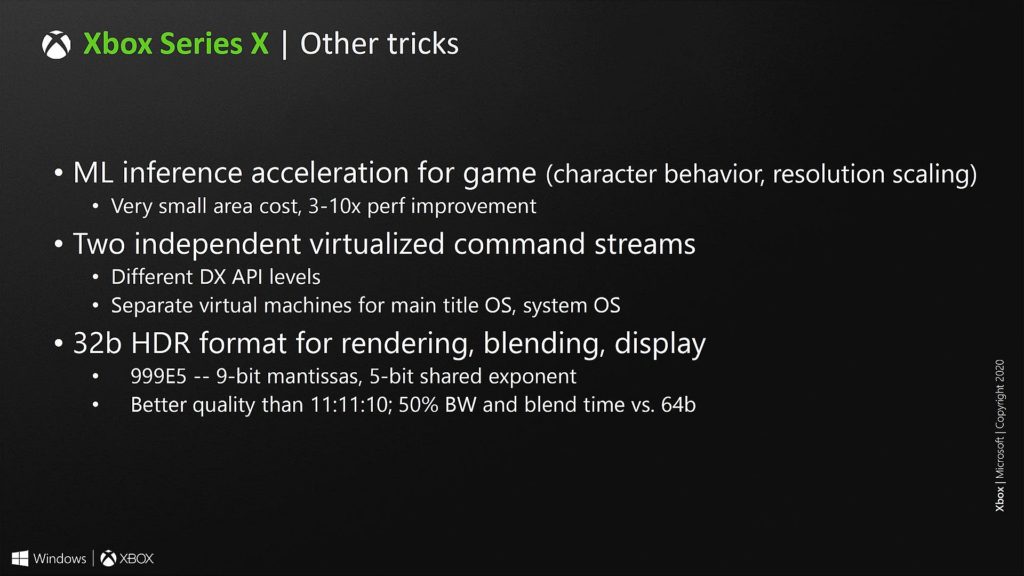 Новые подробности про трассировку лучей, GPU и машинное обучение в Xbox Series X: с сайта NEWXBOXONE.RU