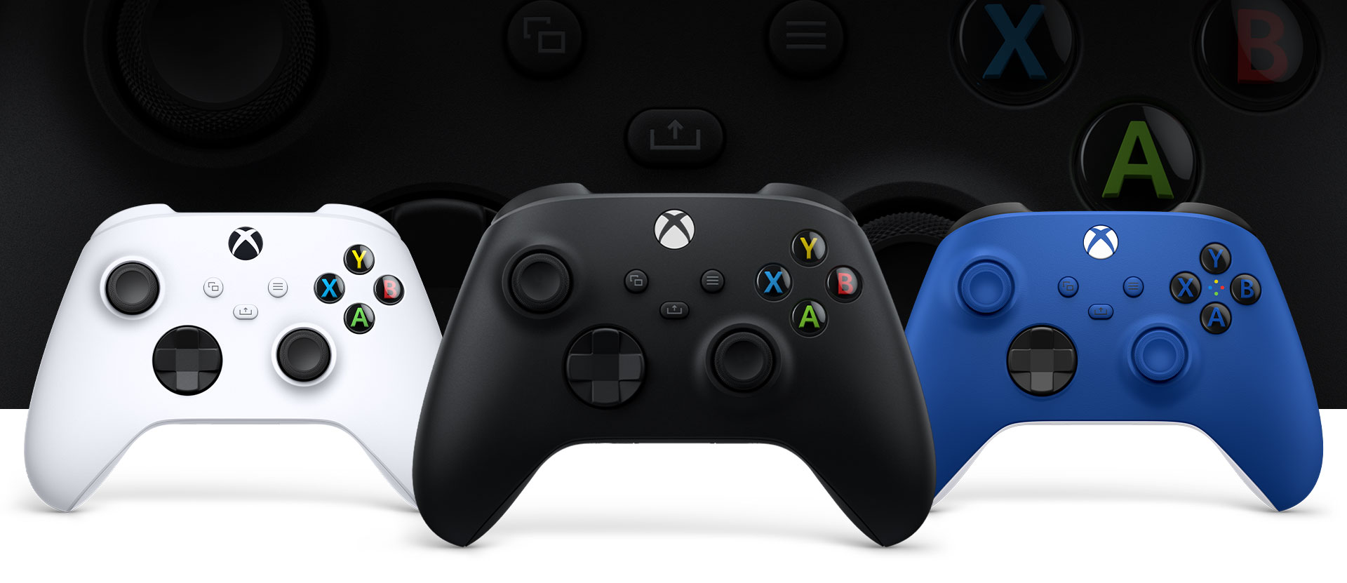 На старте Xbox Series X | S будет доступно 3 геймпада: белый, черный и синий: с сайта NEWXBOXONE.RU