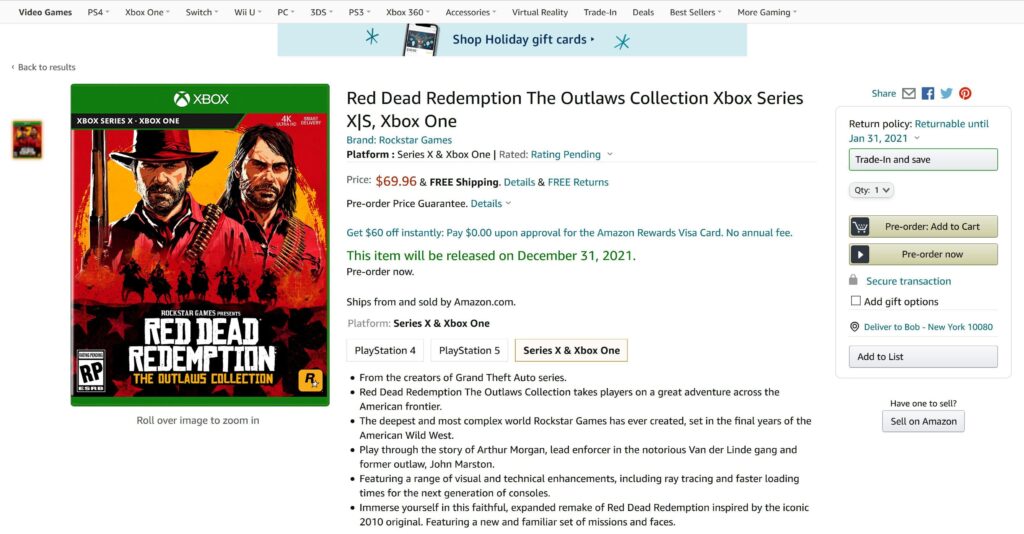 Слух: Rockstar может выпустить Red Dead Redemption The Outlaws Collection
