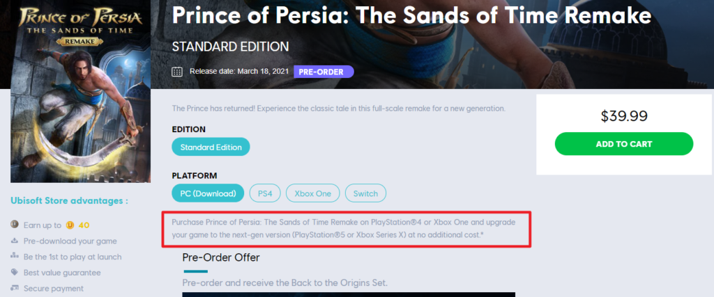 Prince of Persia: The Sands of Time Remake может иметь улучшения для Xbox Series X | S