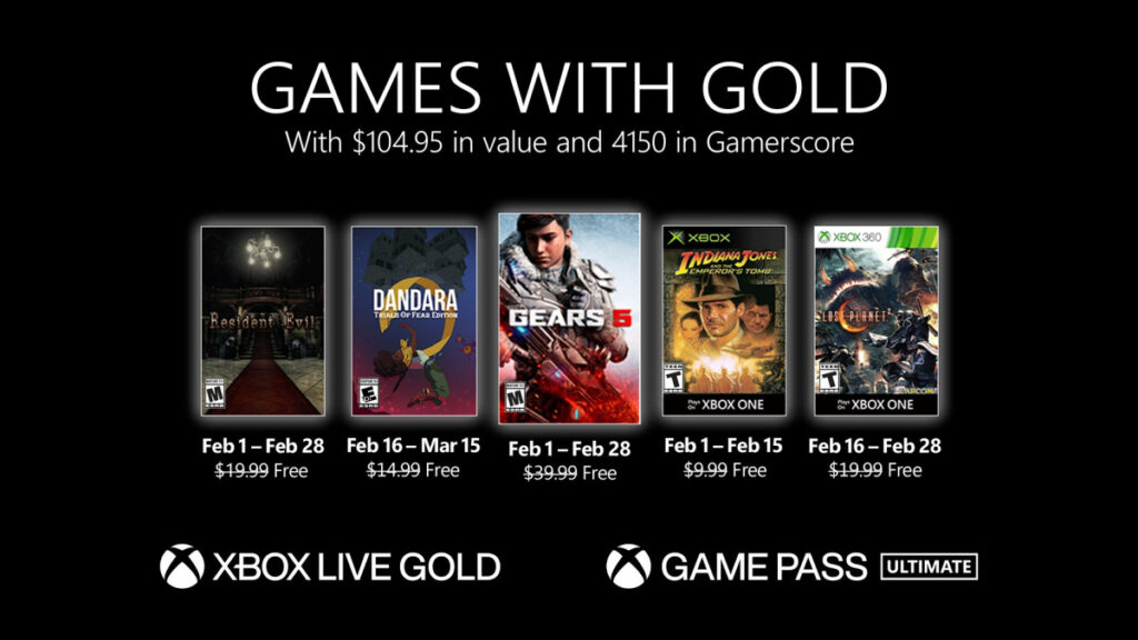 Список бесплатных игр по программе Games With Gold в феврале: с сайта NEWXBOXONE.RU