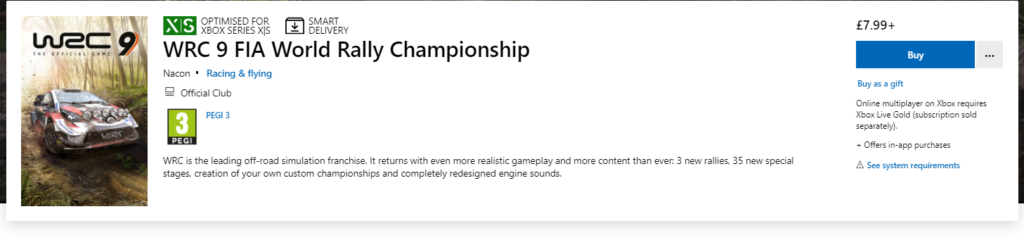 WRC 9 на Xbox сейчас можно купить по низкой цене, вероятно, это временная ошибка: с сайта NEWXBOXONE.RU