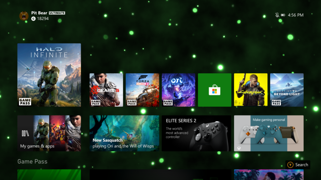 Новый динамический фон стал доступен инсайдерам прошивок Xbox