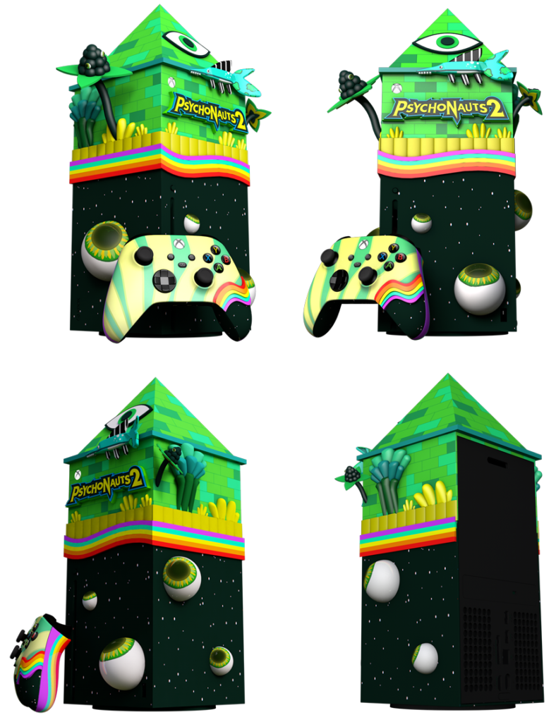 Microsoft показала уникальную приставку Xbox Series X в стиле Psychonauts 2