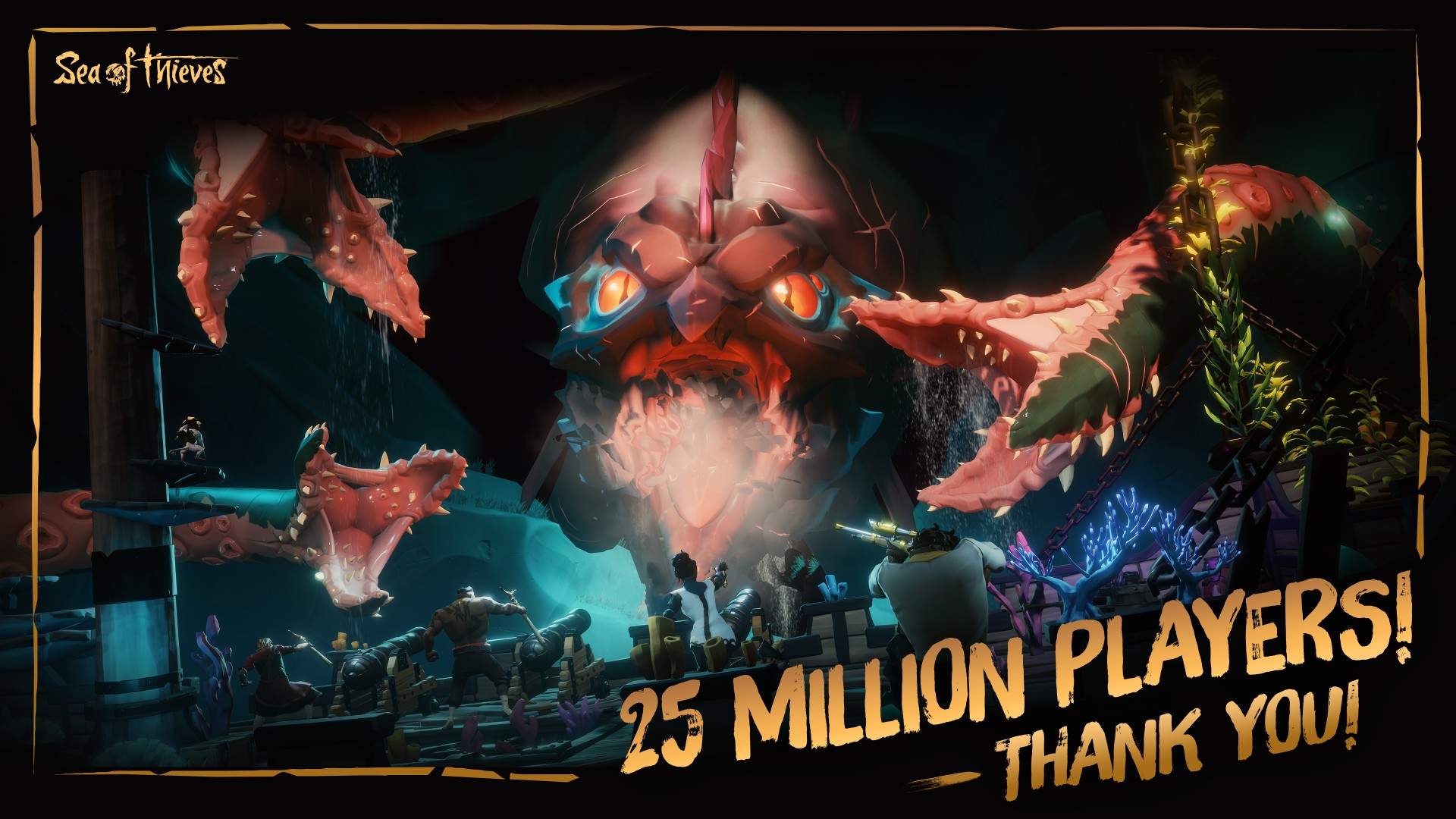 Бесплатные подарки в Sea of Thieves в честь 25 миллионов игроков