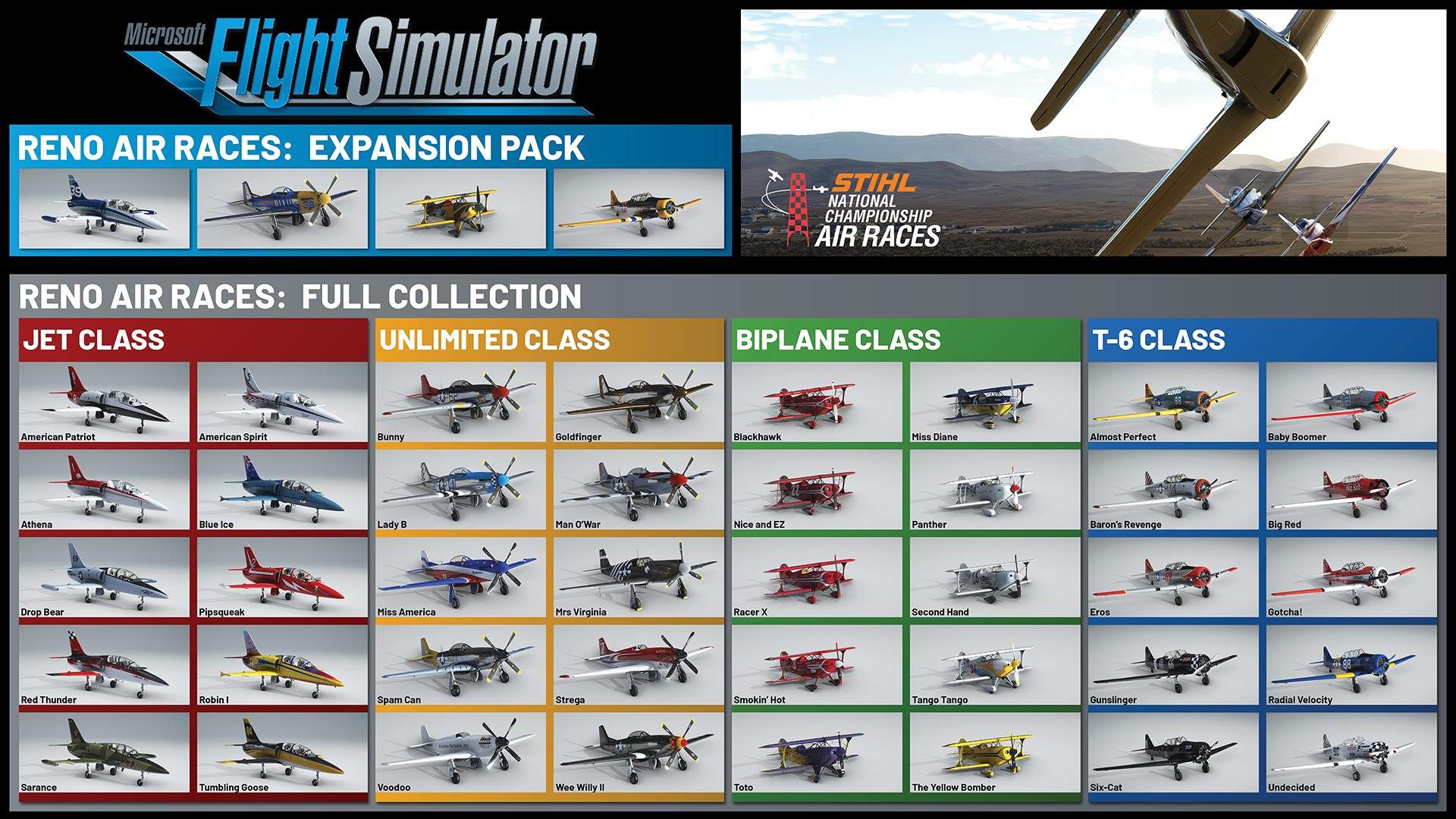 Крупное дополнение Reno Air Races уже доступно для Microsoft Flight Simulator