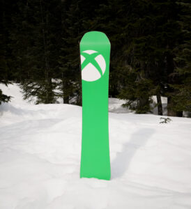 Фил Спенсер показал свой сноуборд в стиле Xbox