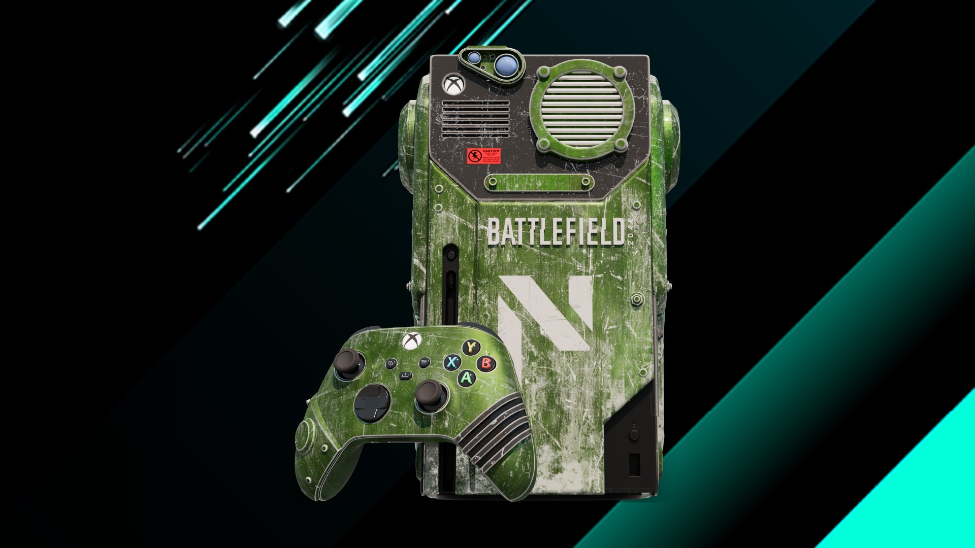 Xbox показал уникальный Xbox Series X в стиле Battlefield 2042