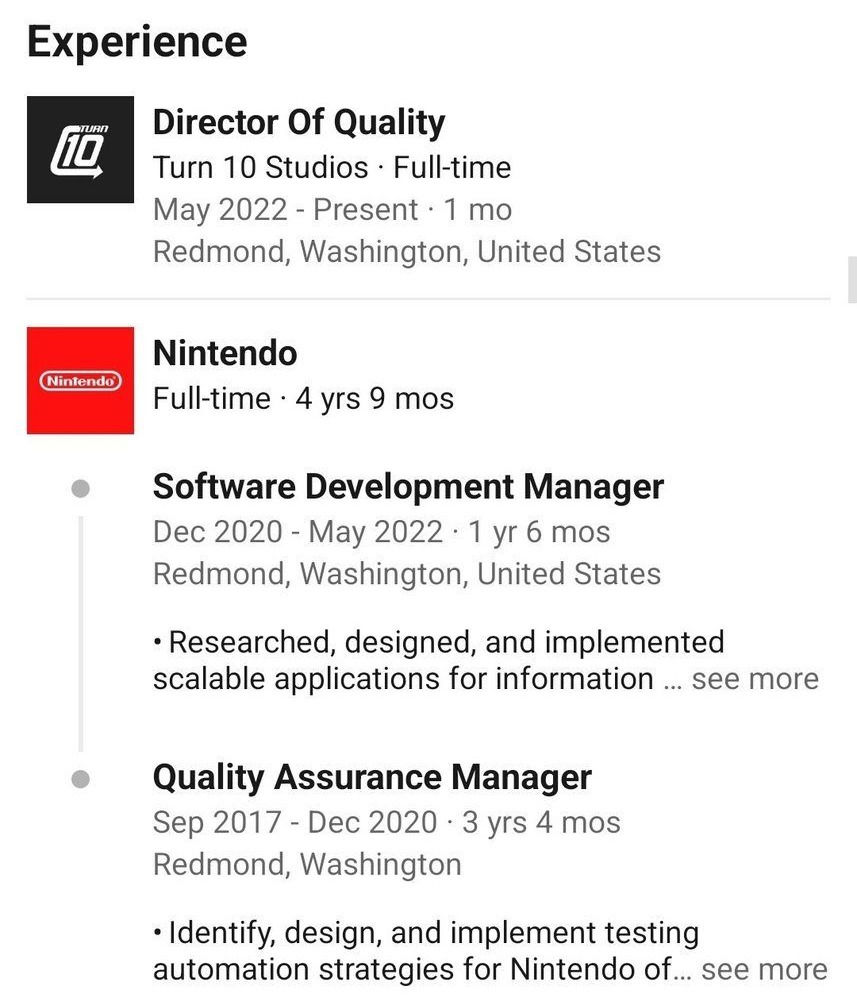 У игр серии Forza новый директор по качеству - бывший менеджер Nintendo