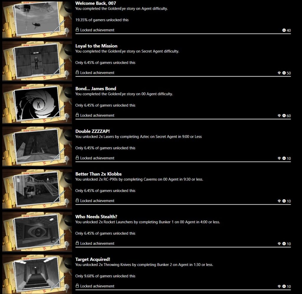 Достижения GoldenEye 007 стали доступны на сайте Xbox, анонс можно ждать 12 июня: с сайта NEWXBOXONE.RU