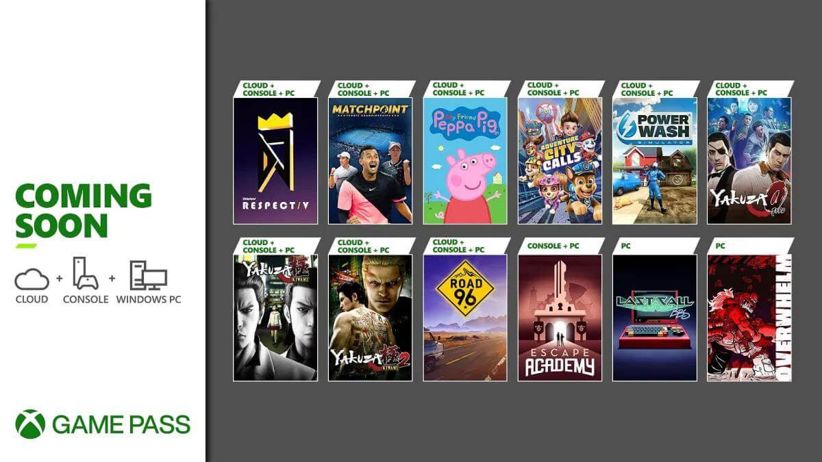 Official: These 12 games will be added to Game Pass in the first half of July