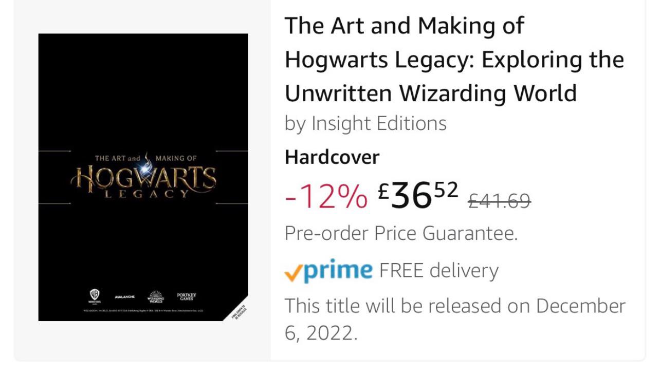 Слух: Hogwarts Legacy выйдет в начале декабря - дату релиза обнаружили на Amazon