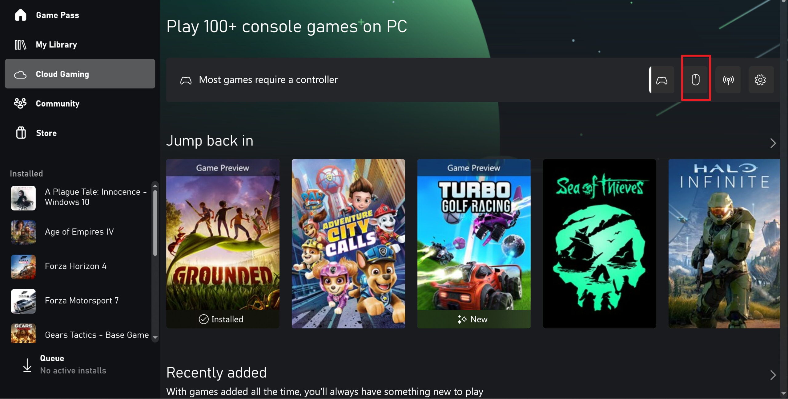 В Xbox Cloud Gaming скоро появится поддержка мыши и клавиатуры