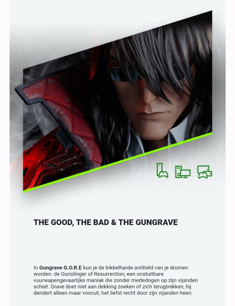 Утечка: ожидаемый экшен Gungrave G.O.R.E появится в Game Pass в день релиза
