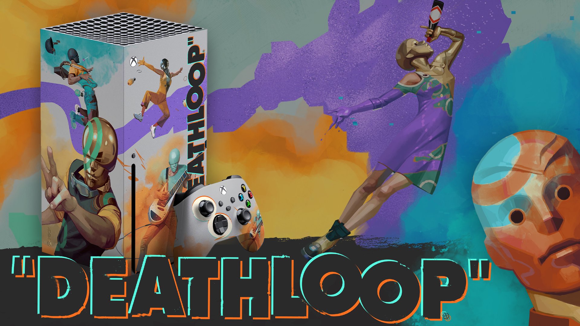 Команда Xbox показала уникальную Xbox Series X в стиле Deathloop