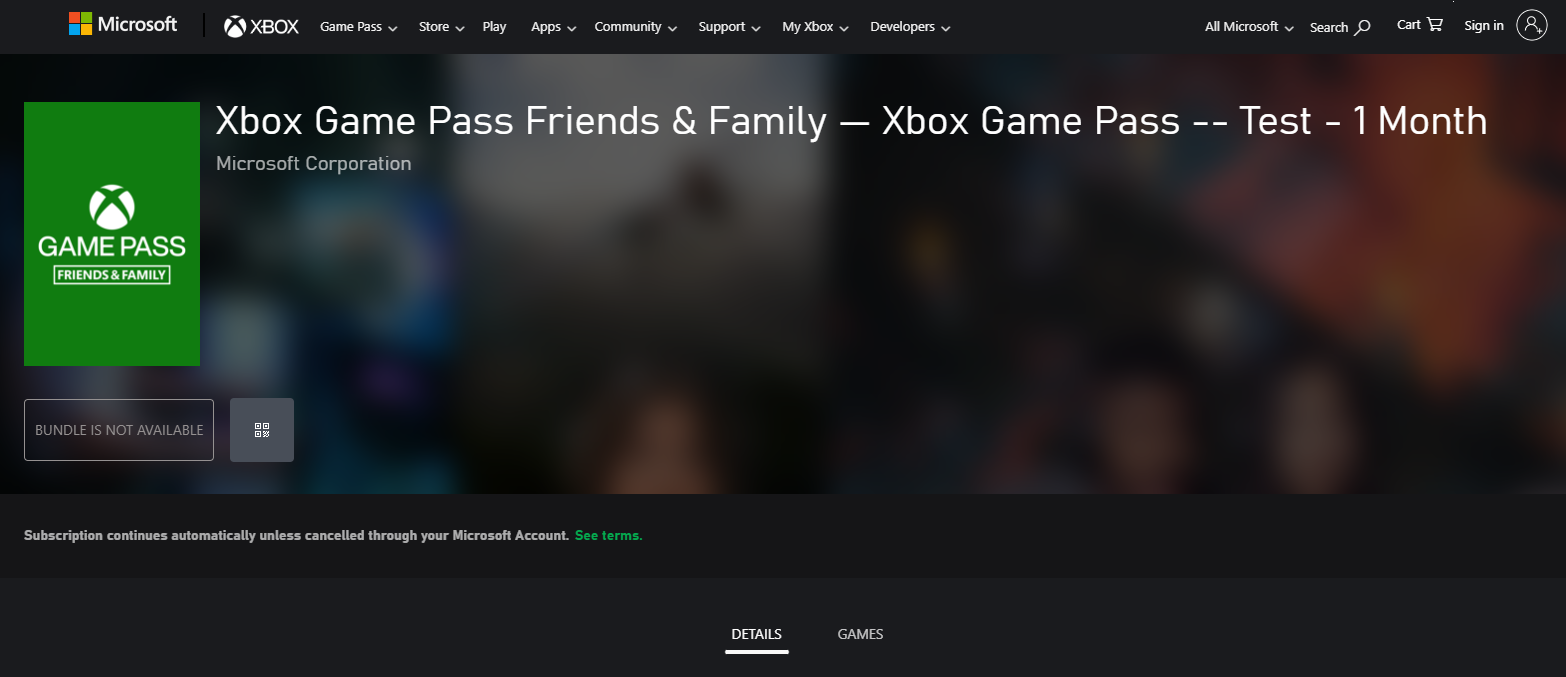 Microsoft готовится к тестированию Game Pass Friends & Family в новых странах