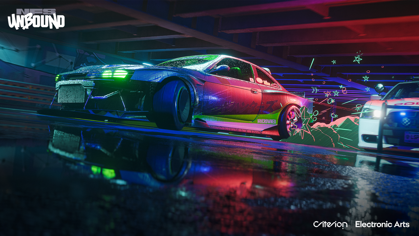Показали полноценный геймплей Need for Speed Unbound с необычным визуальным стилем