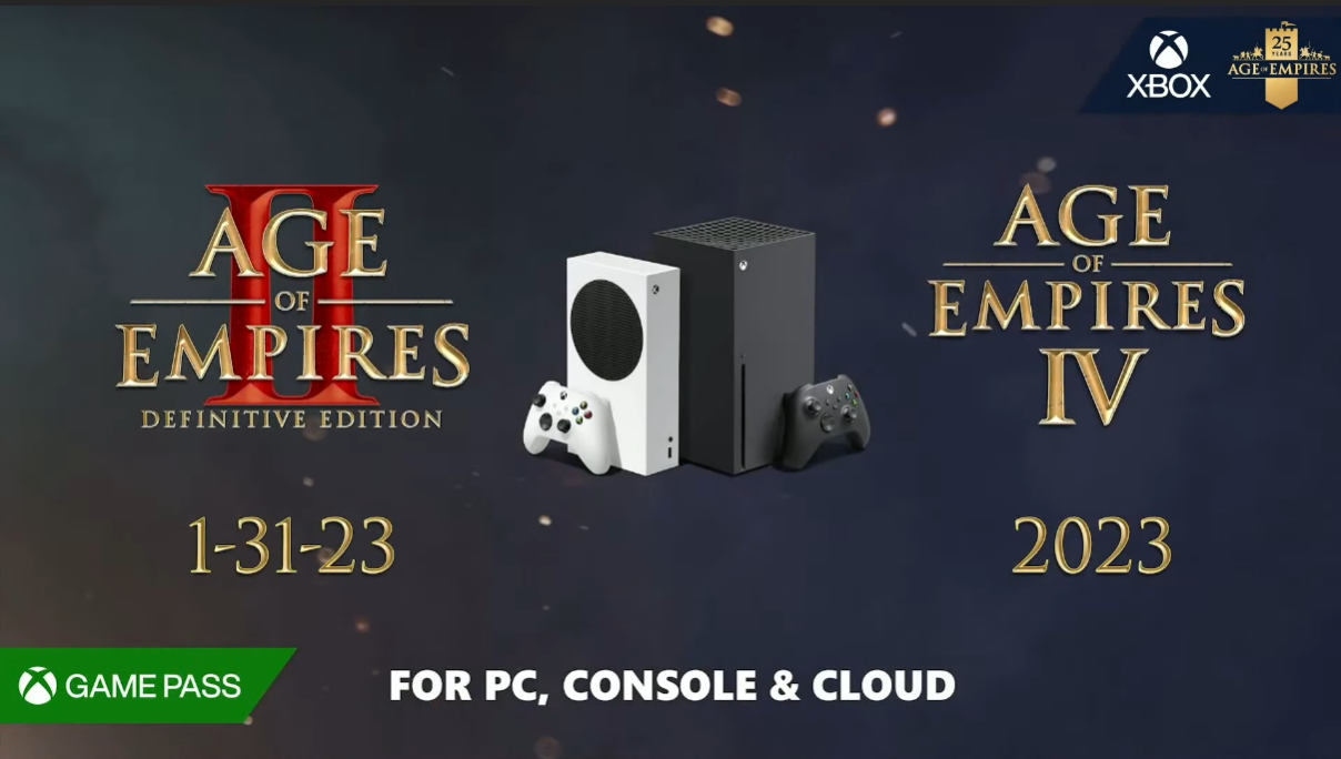 Официально: Age of Empires 2 Definitive Edition и Age of Empires 4 выходят на Xbox и в Game Pass