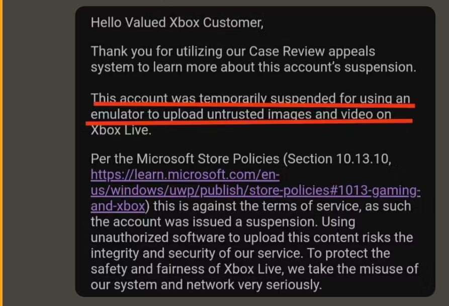 Microsoft блокирует аккаунты Xbox за загрузку скриншотов из "эмулированных игр": с сайта NEWXBOXONE.RU