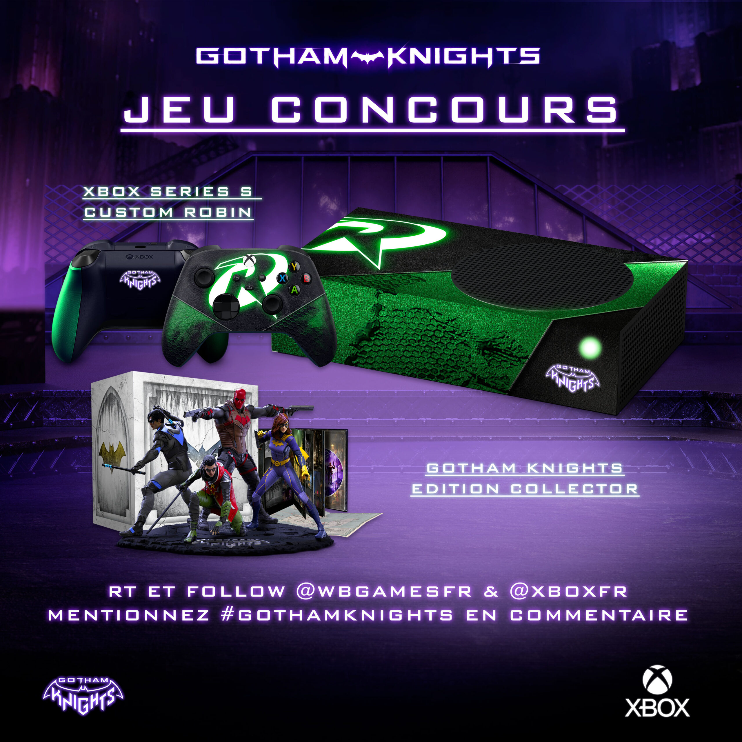 Представили еще 2 уникальные Xbox Series S - в стиле Робина и Красного Колпака из Gotham Knights
