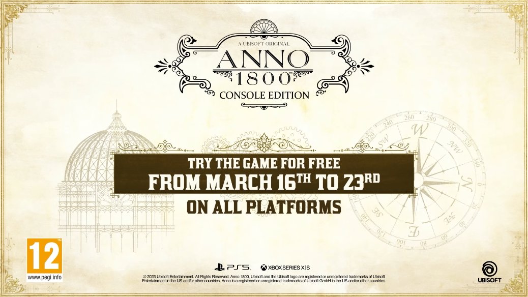 В Anno 1800 от Ubisoft на Xbox Series X | S можно будет играть целую неделю бесплатно после релиза: с сайта NEWXBOXONE.RU