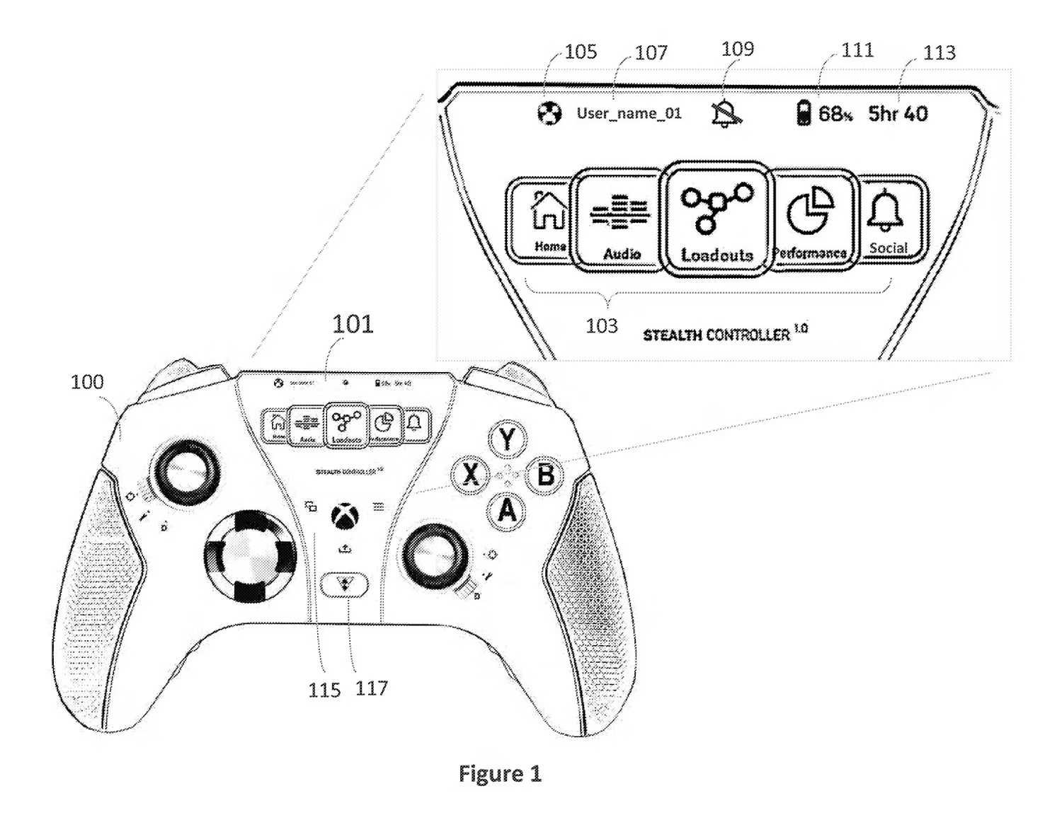 Xbox патентует геймпад с сенсорным экраном и новыми функциями: с сайта NEWXBOXONE.RU