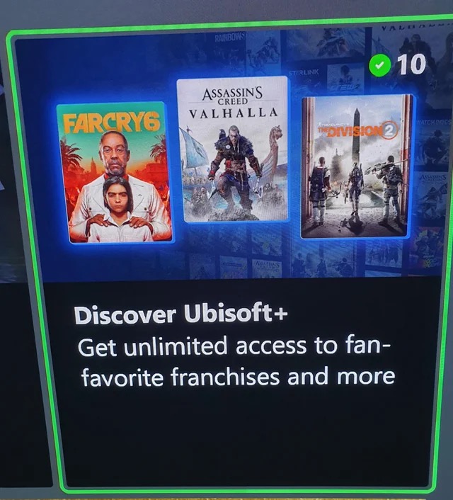 На Xbox заметили рекламу подписки Ubisoft+, ее релиз должен состояться уже скоро: с сайта NEWXBOXONE.RU