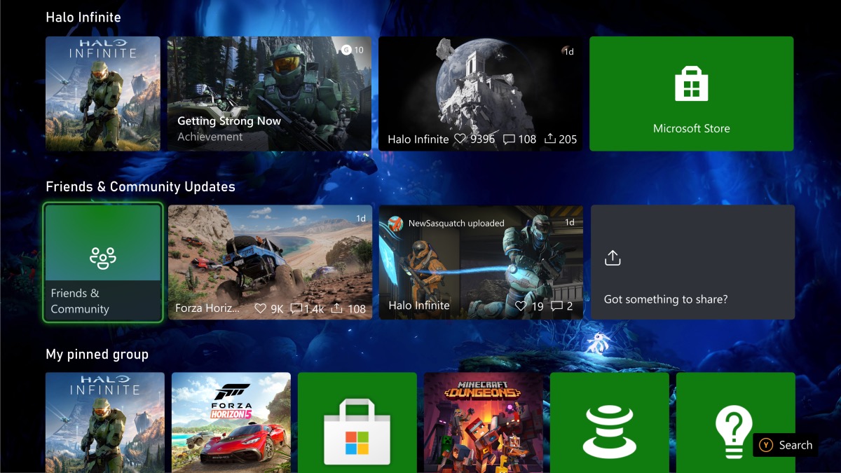 Обновление домашнего экрана Xbox получат инсайдеры на этой неделе: с сайта NEWXBOXONE.RU