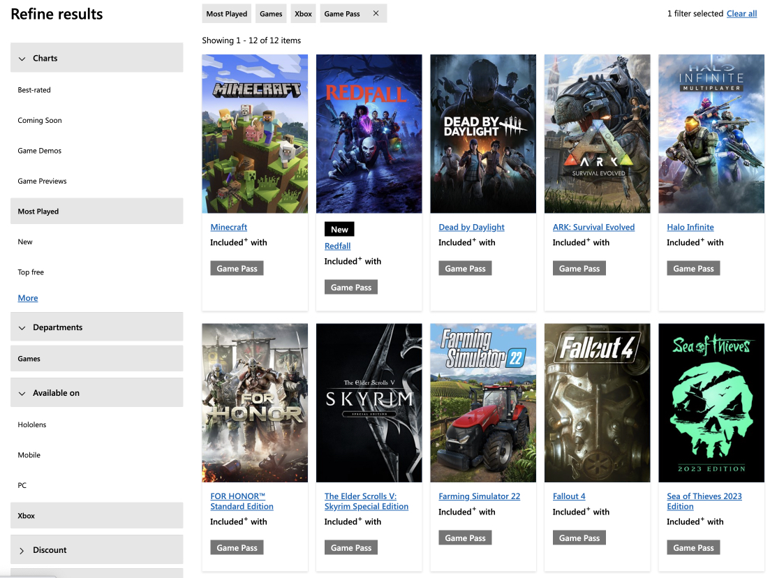 Redfall занимает 2 место в списке самых популярных игр из Game Pass прямо сейчас: с сайта NEWXBOXONE.RU