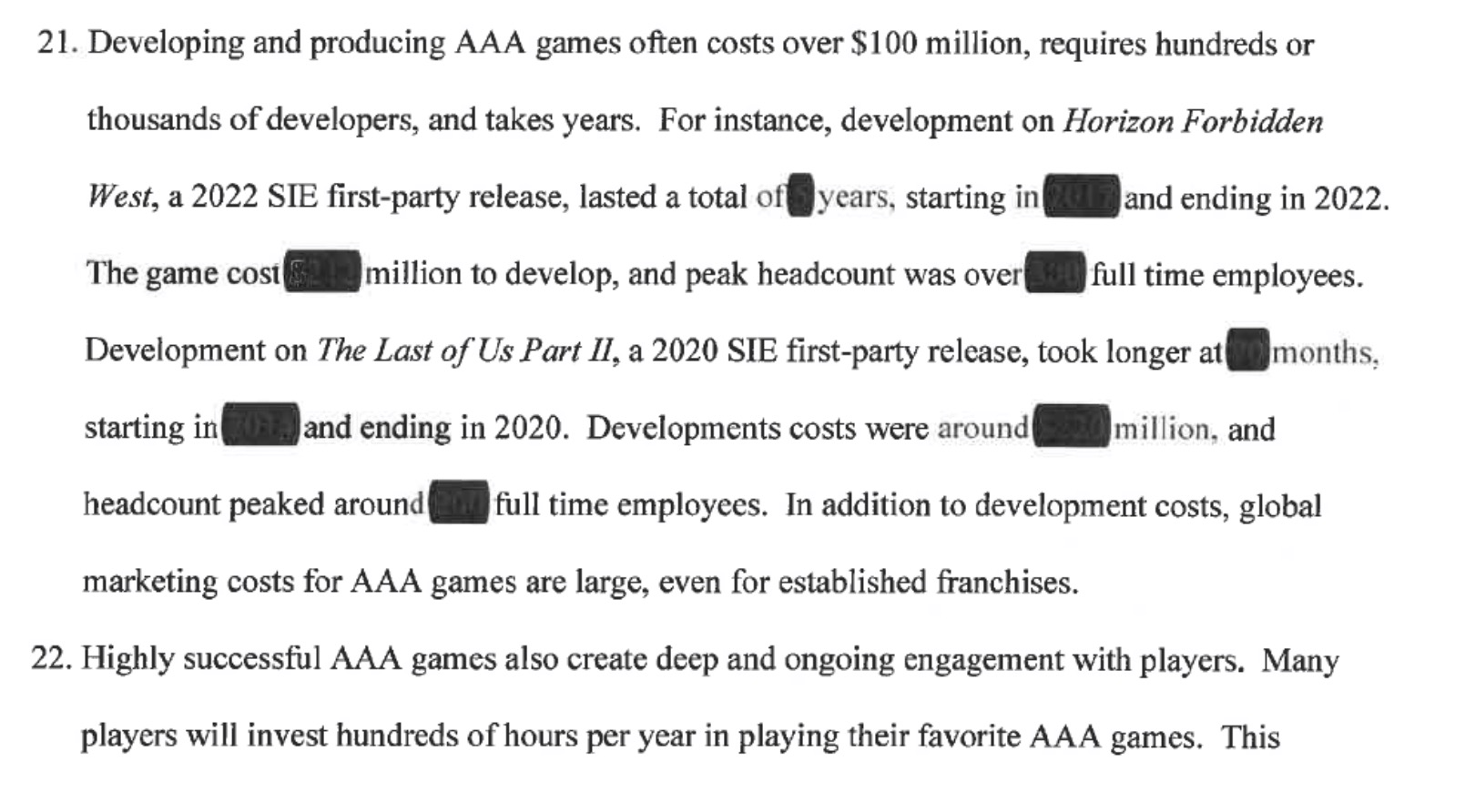 Утечка в суде: стала известна стоимость разработки эксклюзивов Playstation: с сайта NEWXBOXONE.RU