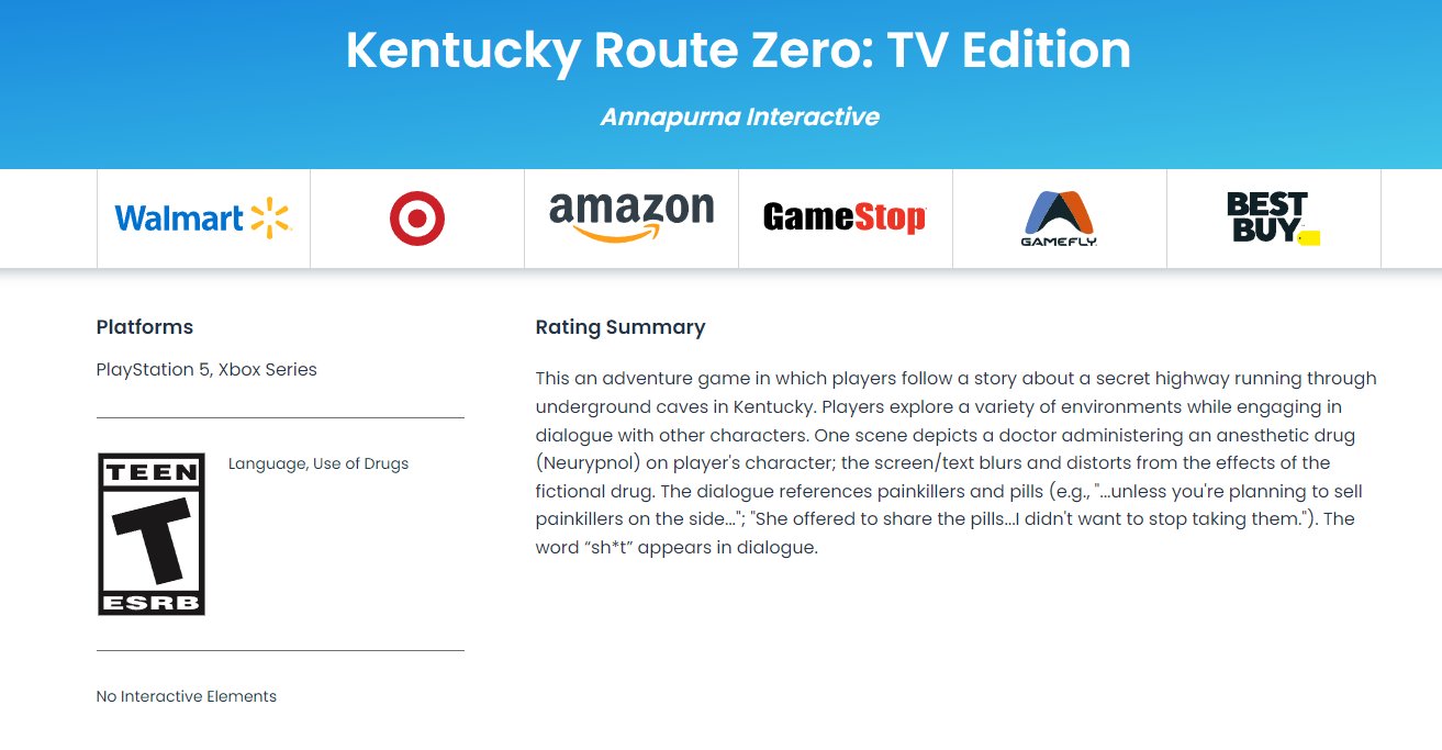 Похоже, Kentucky Route Zero: TV Edition оптимизируют до Xbox Series X | S: с сайта NEWXBOXONE.RU