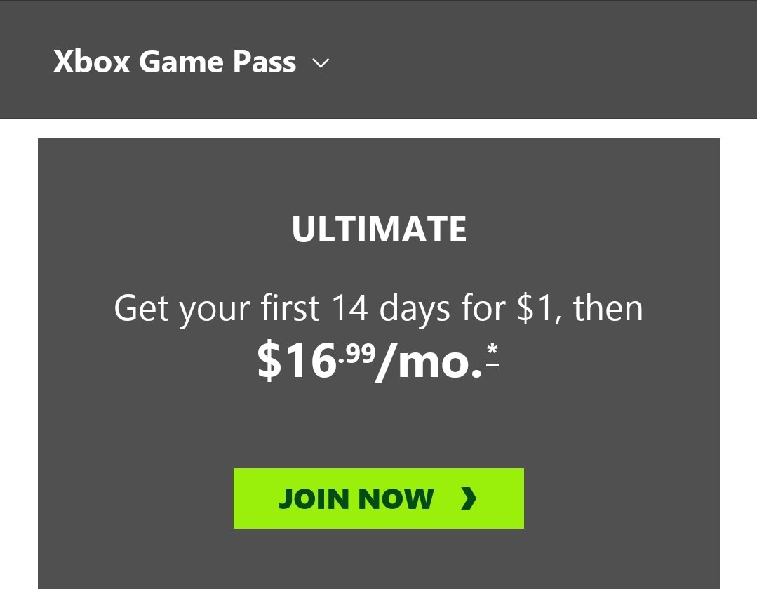 Microsoft сократила срок пробной подписки Game Pass Ultimate за $1: с сайта NEWXBOXONE.RU